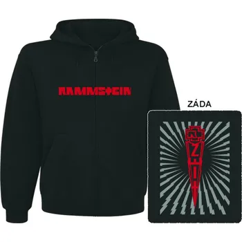 Pánská mikina Rammstein - mikina s kapucí a zipem 3