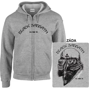 Pánská mikina Black Sabbath - mikina s kapucí a zipem 8