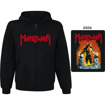 Pánská mikina Manowar - mikina s kapucí a zipem 3