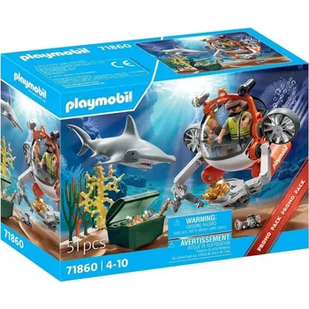 Dětské zboží Playmobil 71860 Honba za pokladem s ponorkou