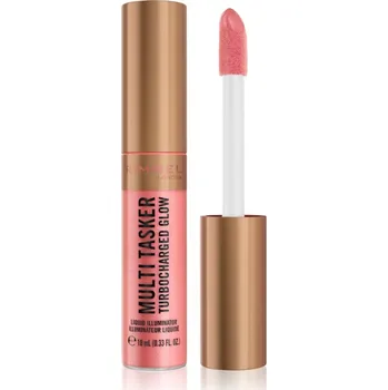 Rozjasňovač Rimmel Multi-Tasker Turbocharged Glow tekutý rozjasňovač odstín 002 Rosy Rebel 10 ml