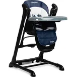Jídelní židlička, houpačka 2 v 1, Indigo - černá, modrá