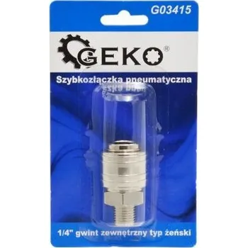Příslušenství ke kompresoru Rychlospojka vzduchová 1/4", vnější závit, samice GEKO 0.074 Kg HOBY Sklad3 G03415 (0.074 Kg HOBY Sklad3 G03415)