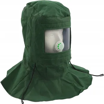 Plynová maska OCHRANNÁ MASKA NA PÍSKOVÁNÍ S PŘILBOU - PÍSKOVAČKA, PÍSKOVÁNÍ, HELMA