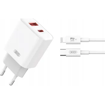 Síťová nabíječka XO Apple Lightning, USB typ C pro Apple 3000 mA 3 V bílá