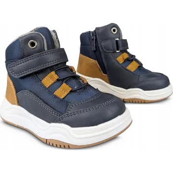 Dámská zimní obuv Permani sportovní boty eko kůže modré, velikost 25