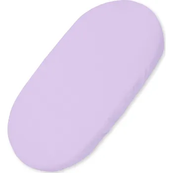 Prostěradlo PROSTĚRADLO do koše Mojžíše S GUMOU do kočárku korbičky 75x35 cm fialové