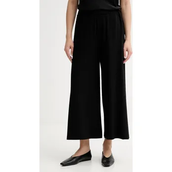 Dámské kalhoty Kalhoty Marc O'Polo dámské, černá barva, široké, high waist, 5000007214 99A, vel. L