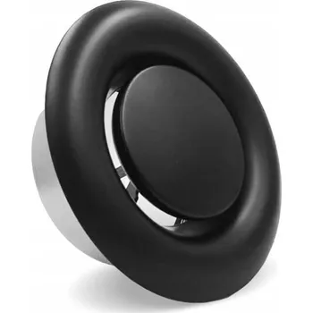 Ventil Paneir Kovový talířový ventil DVS černý odvodní 125 mm