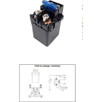 Startér DZE startovací relé startéru YAMAHA FZ 16 (160); FZ 25 (250) (54B-H1940-01; 21C-H1940-00) (150A) (DZE startovací relé startéru YAMAHA FZ 16 (160); FZ 25 (250) (54B-H1940-01; 21C-H1940-00) (150A))