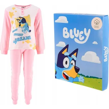 Dívčí pyžamo Dívčí pyžamo BLUEY s dlouhým rukávem a kalhotami v krabičce, velikost 110 cm