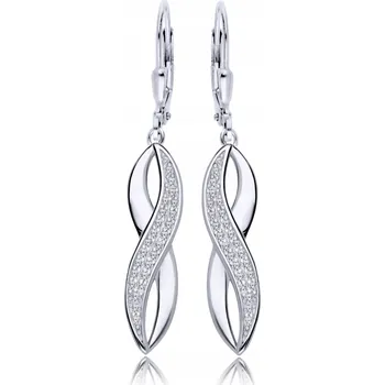 Náušnice Stříbrné Náušnice 925 Visací pro ženu s Gravírování