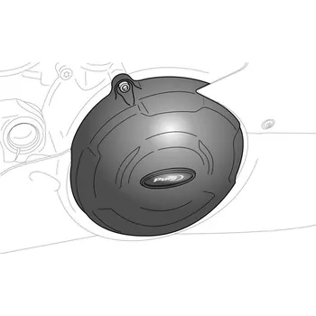 Kryty motorů PUIG Track for Championship 21894N černý included 2 oil plugs