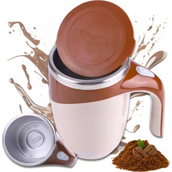 Termo hrnek s automatickým mícháním kávy, nerezový, USB