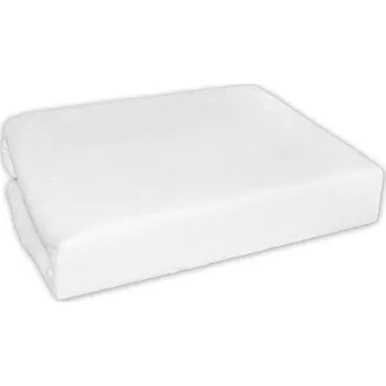 Prostěradlo Nepromokavé froté prostěradlo do kočárku 75 x 35 - bílé