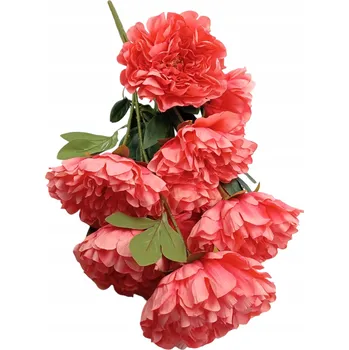 umělá květina UMĚLÁ PIVOŇKA VELKÁ KYTICE PRO ARANŽMÁ DO VÁZY DEKORACE KVALITA XXL 70CM