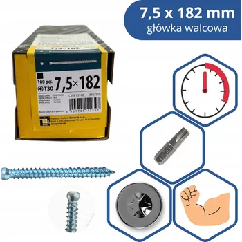 Vrták Vruty betonu Domax 7,5 x 182 mm 100 ks