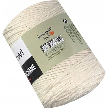 Příze Vlna YarnArt Twisted Macrame světle béžová 500 g