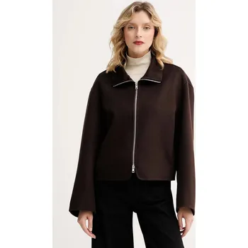 Vlněná bunda Filippa K 28783.FK hnědá 89X, vel. 34