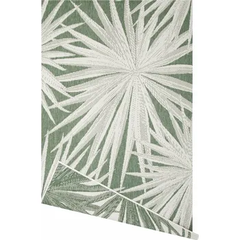 Koberec Balta Kusový koberec sisalový oboustranný Brussels 205623/10520 Listí zelený krémový Rozměr: 120x170 cm