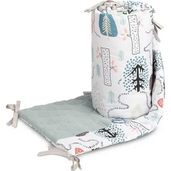 mantinel do postýlky Mantinel do postýlky, mušelín, bavlna - Ježek Toník, zelený