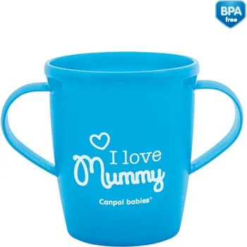Hrneček Canpol Babies 31/208 - modrý I LOVE MUMMY