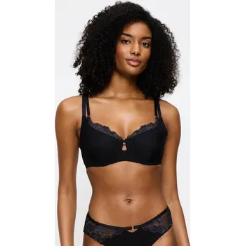 Podprsenka Dámská podprsenka Wild Gardenia Florale W01 - BLACK - černá 0004 TRIUMPH BLACK 70F