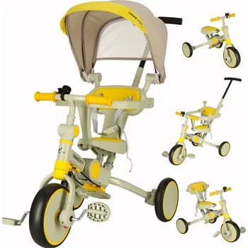 RC model auta KIK Tříkolka žlutošedá se střechou