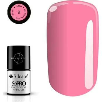 Lak na nehty Hybridní lak barevný lak Silcare Růžová 7 ml
