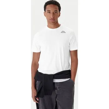 Pánské tričko Kappa Souprava triček Logo Myrto 322563W Bílá Regular Fit S