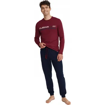 Pánské pyžamo Henderson pánské pyžamo Immune 40954 s dlouhým rukávem, velikost XL