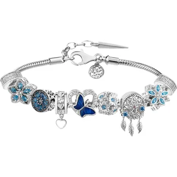 Náramek Stříbrný náramek Beads - sada - nekonečno - AP93-0460