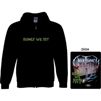 Pánská mikina Obituary - mikina s kapucí a zipem 4