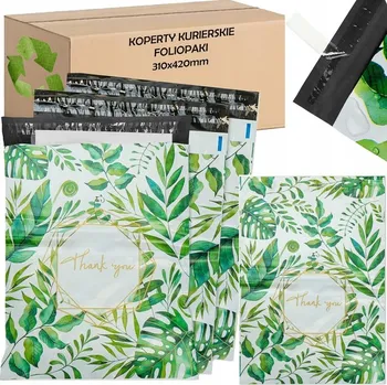 Obálka PLASTOVÉ OBÁLKY SILNÉ FÓLIOVÉ OBÁLKY 310X420 THANK YOU 50 Ks