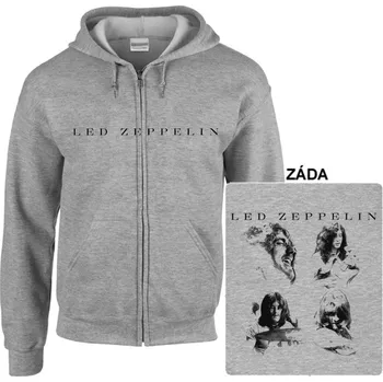 Pánská mikina Led Zeppelin - mikina s kapucí a zipem 7