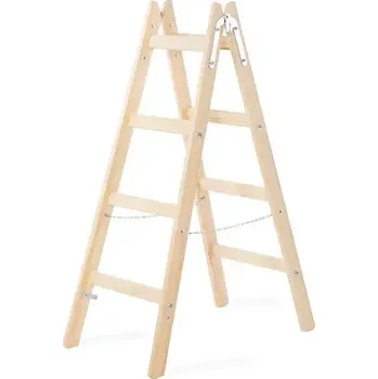 Žebřík štafle malířské, dřevěné, 2 x 4 příčky 5.80 Kg TOP Sklad4 900440 (5.80 Kg TOP Sklad4 900440)