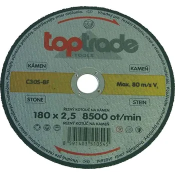 Řezný kotouč kotouč řezný, na kámen, 180 x 22,2 x 2,5 mm, profi 0.14 Kg TOP Sklad4 501014 (0.14 Kg TOP Sklad4 501014)