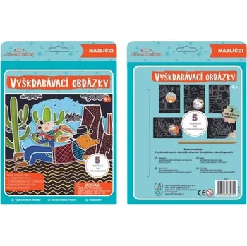 kreativní sada Concorde Vyškrabávací obrázky - Mazlíčci