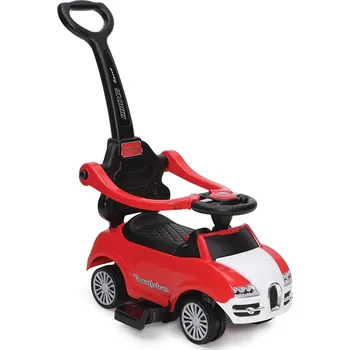 Odrážedlo Dětské odrážedlo, odstrkovadlo s vodící tyčí Rider 2 v 1 - červené