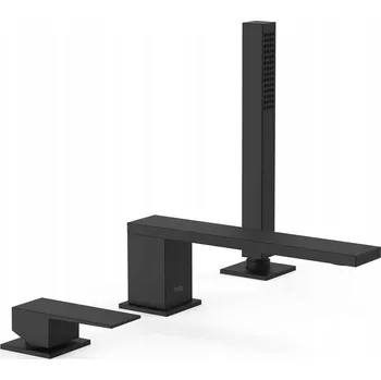 Vodovodní baterie Vanová baterie na okraj vany TRES Cuadro Exclusive černá