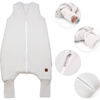Spací pytel pro miminko Teplý spací vak se zahrnovacími nohavičkami, Soft Hand Made, béžový, vel. M