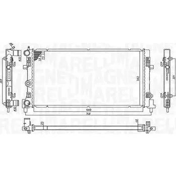 Chladič motoru Magneti Marelli 350213182300 Chladič motoru, chlazení motoru