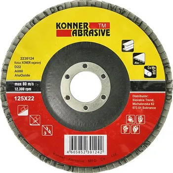 Brusný kotouč Kotouč brusný lamelový korundový 150mm P60 Konner 0.15 Kg NÁŘADÍ Sklad2 TR2230127 (0.15 Kg NÁŘADÍ Sklad2 TR2230127)