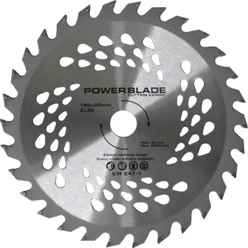Pilový kotouč Kotouč pilový s SK plátky (vidiový), 185x30Tx20mm POWER BLADE 0.300 Kg HOBY Sklad3 M09058 (0.300 Kg HOBY Sklad3 M09058)