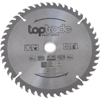 Pilový kotouč kotouč pilový, na dřevo, s SK plátky, 48 zubů, 190 x 2,4 x 30/20 mm 0.32 Kg TOP Sklad4 401311 (0.32 Kg TOP Sklad4 401311)