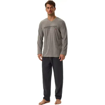 Pánské pyžamo Pánské pyžamo 41911 Japan - HENDERSON šedá L