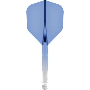 Příslušenství pro šipky Mission letky Force 90 Gradient Blue No.6, Velikost Short