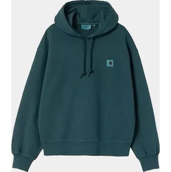 Dámská mikina Carhartt WIP Nelson HD (deep lagoon/garment dyed) XS, zelená