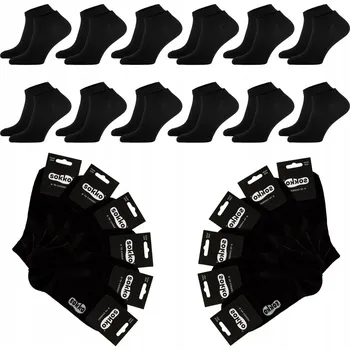 Dámské ponožky Sokko Ponožky Kotníkové Ponožky ponožky Bavlněné Letní černé, velikost 45-47