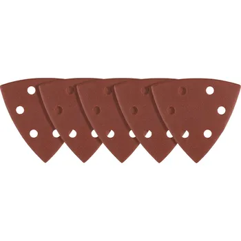 Brusný papír Graphite Delta brusné listy se suchým zipem 93 x 93 mm, P220, 5 ks, se 6 otvory